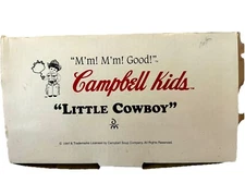 DANBURY MINT CAMPBELL KIDS Doll “LIL Cowboy” NEW NEVER OUT OF BOX 1997 VTG