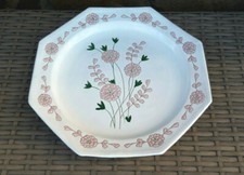 Teller Wandteller 31 cm Majolika Italy sehr sch&ouml;nr Handarbeit 70er Vintage