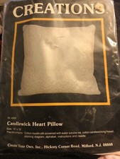 Vintage Creations Candlewick Heart Pillow Kit 800 Size 16" x 16" 
