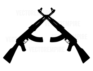 Download Ak 47 Svg Gun Vector Ak47 Crossed Rifle Svg Gun Cricut Files Rifle Svg Ebay