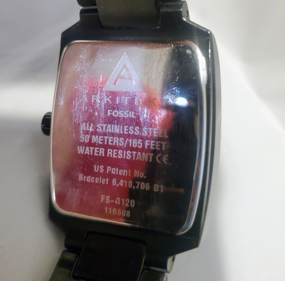 Vintage Fossil Arkitekt FS4120 - Watch Gunmetal Black ! w Vintage Fossil Arkitekt FS4120 - Watch Gunmetal Black ! w