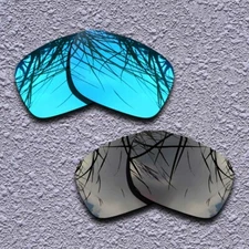 US Blue&Black Replacement Lenses For-Oakley Holbrook Mix Polarized&Anti-Scratch