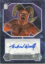 GABRIEL WOOLF AS THE BEAST FROM THE PIT Autograph trading card- DOCTOR WHO 2015