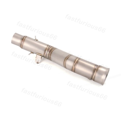 Slip On For Yamaha YZF-R1 MT10 2009-2014 Steel Exhaust Escape Mid Link Pipe Tube - Picture 7 of 10