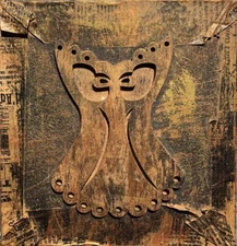 КАРТИНА МІНІ СУКНЯ ОРИГІНАЛ ЕКСКЛЮЗИВ ОРГАЛІТ ДЕКОР 5X6 дюймів