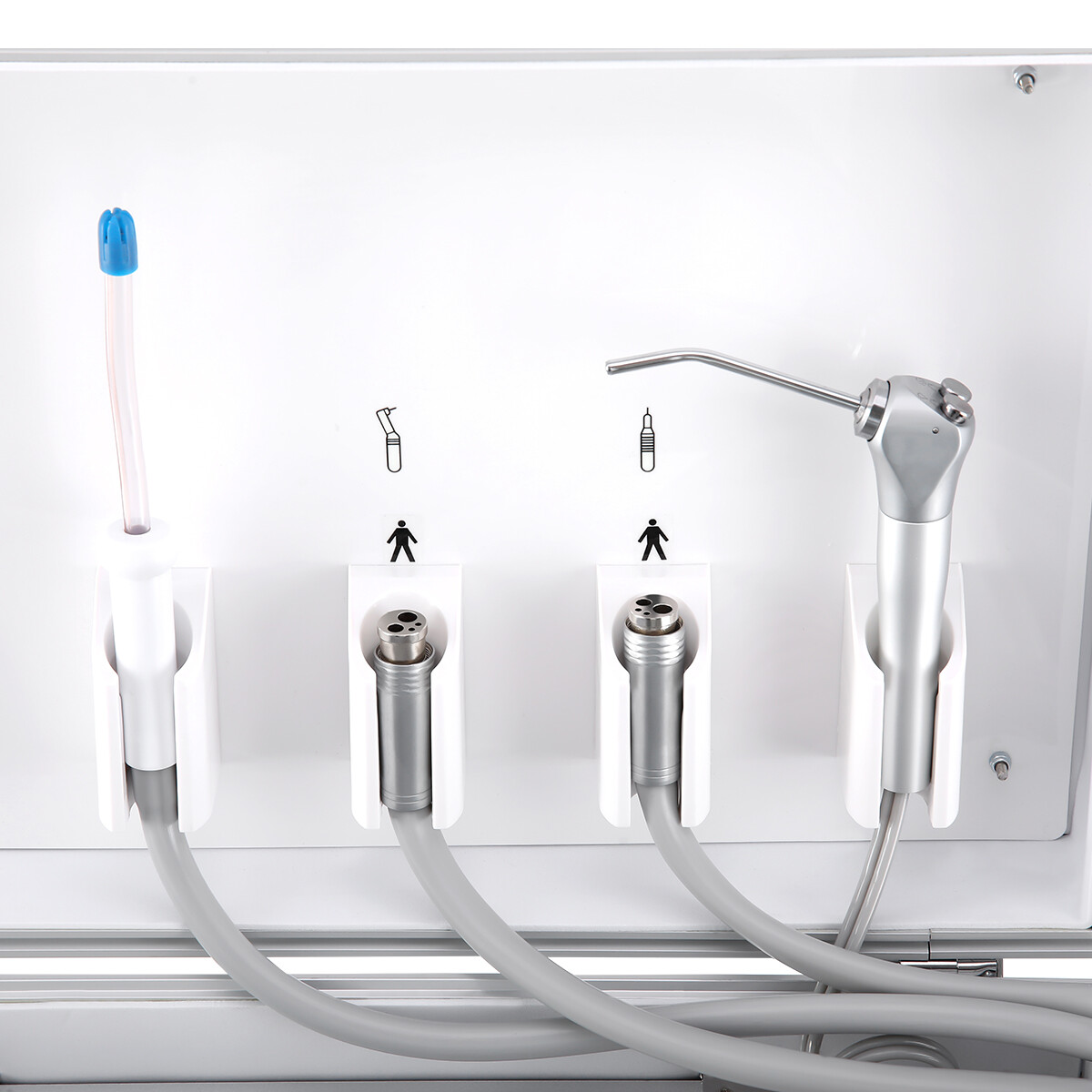 Portable Dental Unit Delivery Cart Air Compressor/Low Speed Handpiece Kit 4Holes