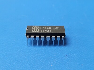 (5 PCS) T74LS153B1 STMICRO Multiplexer, 2-Func, 4 Line Input, TTL, PDIP16