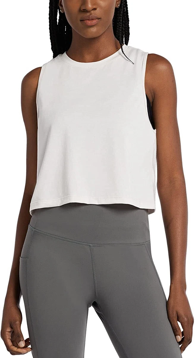 BALEAF Women s Crop Tops Workout Cropped Tank Tops Athletic Muscle