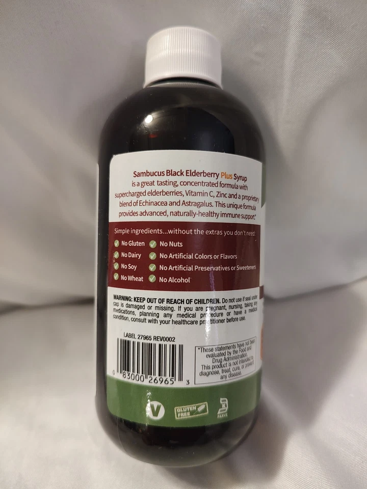 🔥 Natures Answer Sambucus Saúco Negro Vitamina C Zinc Supa Inmune (6/2023) Foto 3 de 4