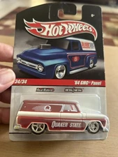 Hot Wheels Slick Rides '64 GMC Panel Quaker State Red 34/34 Real Riders Metal