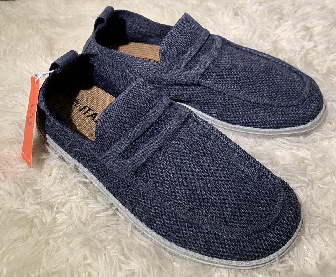 New with tags! Itazero Mens 9.5 gray canvas loafer lightweight slip on shoes ITAZERO | Men main image 4