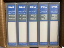 Dell LTO Ultrium 4 Data Cartridges Box of 5 800GB/1600GB - BRAND NEW SEALED 