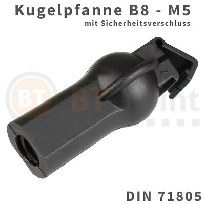 Kugelpfanne Kunststoff B8 M5 DIN 71805 Sicherheitsverschluss Kugel Pfanne Kopf