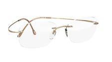 SILHOUETTE Rimless Eyeglasses TITAN MINIMAL ART MUST 5515 CR 7530 54 Gold Frames