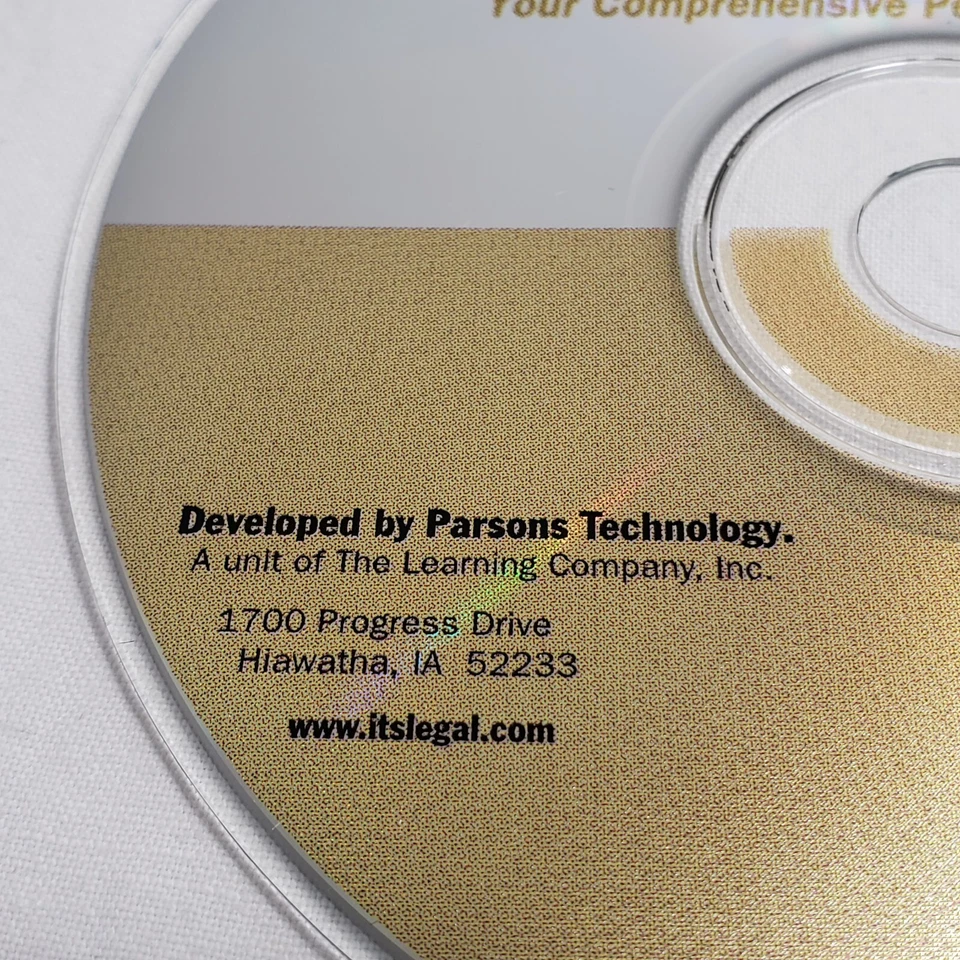 QUICKEN FAMILY LAWYER 2000 SOFTWARE CD disc only untested - Image 4 of 4