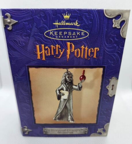 Hallmark Keepsake Harry Potter HERMIONE GRANGER Ornamento in peltro 2000, Nuovo - Foto 1 di 7