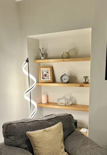 Scaffold Board Shelf Handcrafted Rustic Wooden Shelves Brackets Handcrafted