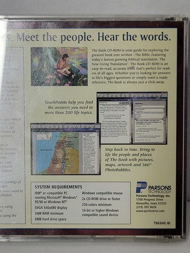 The Book 1999 CD-ROM Holy Bible Wisdom For Living In Modern Language Windows 98 - Picture 4 of 8