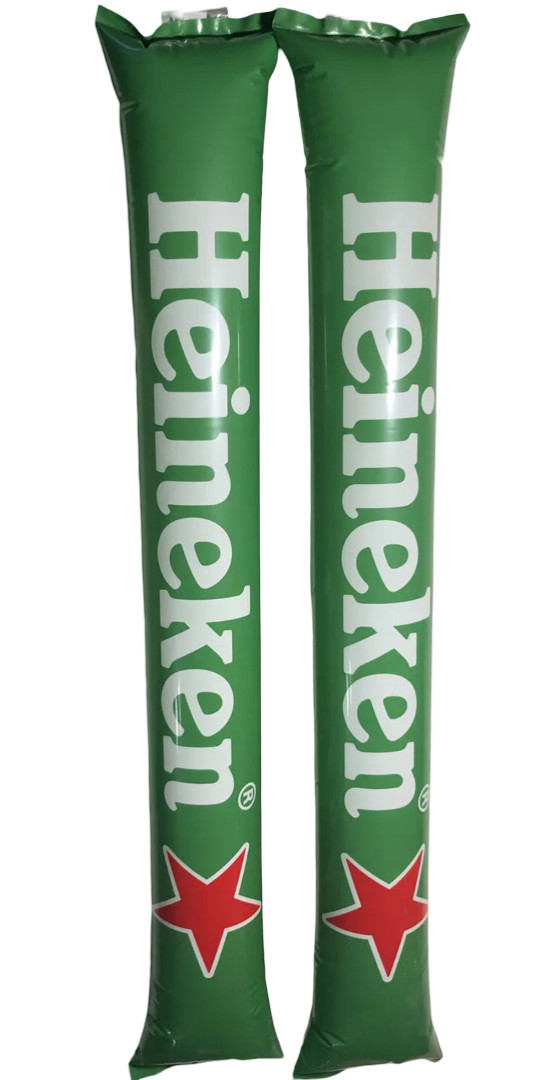 Globos Aplaudidores Hinchables Heineken (2 uds)Fútbol,Eventos,Fiestas,Animacion
