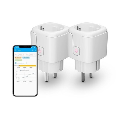 THIRDREALITY Zigbee Smart-Steckdose mit Stromverbrauchsmessung, 2 Stück (Typ 