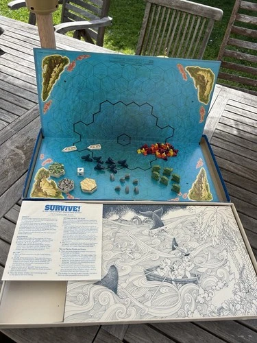 1982 Survive Game by Parker Brothers 100% Complete Board Game Vintage