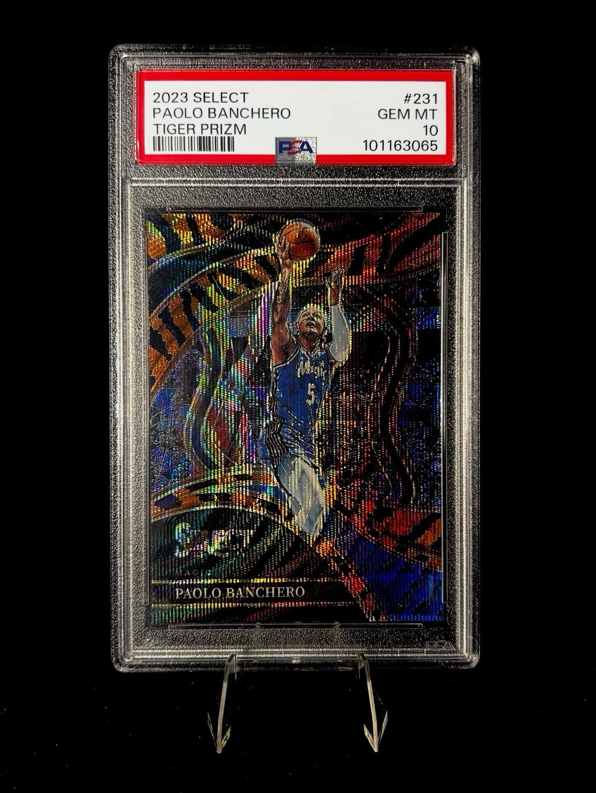 2023-24 Panini Select - PAOLO BANCHERO Courtside Tiger Prizm #231 PSA 10 LOW POP