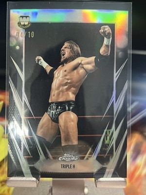 2026 Topps Chrome WWE - Triple H Legends Halo Refractor 4/10