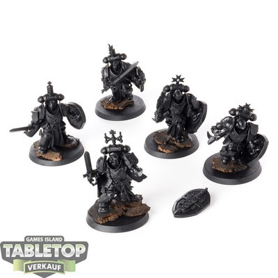Black Templars - 5 Sword Brethren - grundiert