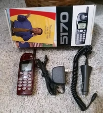 Nokia 5170 Vintage Wireless Cell Phone Red Marble Pattern + Chargers 