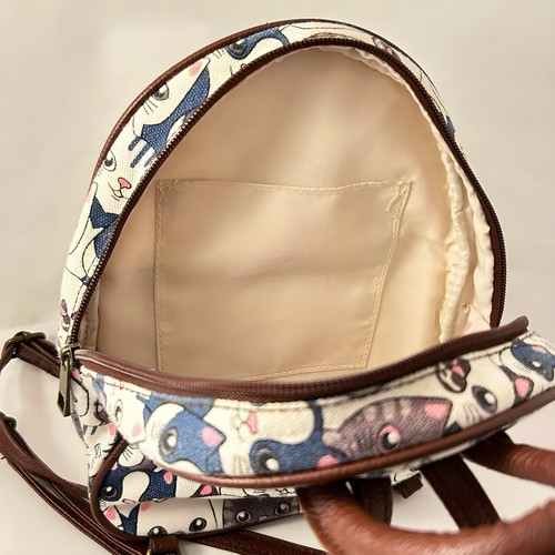 De Colección Union Bay Mini Mochila Gatos Cartera Y2K Boho Escuela - Imagen 5 de 7