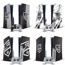 NHL LOS ANGELES KINGS VINYL SKIN FOR SONY PS5 SLIM DISC CONSOLE  CONTROLLER