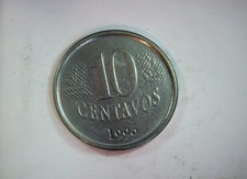 Brazil 1996 10 Centavos Brazilian Real (1st series) 10 Centavos Coin