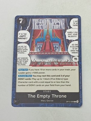 One Piece TCG Einzelkarte the Empty Throne NM