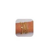 Valentines Day Gifts for Her - Gold Bracelets for Women Waterproof Stackabl - 01