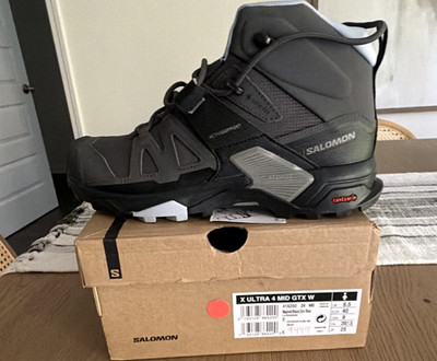 Salomon X Ultra 4 Mid GTX Waterproof Women's Hiking Shoes Magnet/Black 416250