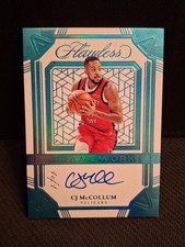 CJ McCollum 1/1 One Of One 2024-25 Panini Flawless Framework Auto Platinum Foil