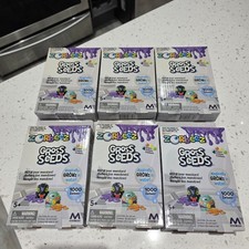 Zorbeez Gross Seeds Monster Refill 6 Boxes Magicallly Grows in Water 4 Colors 