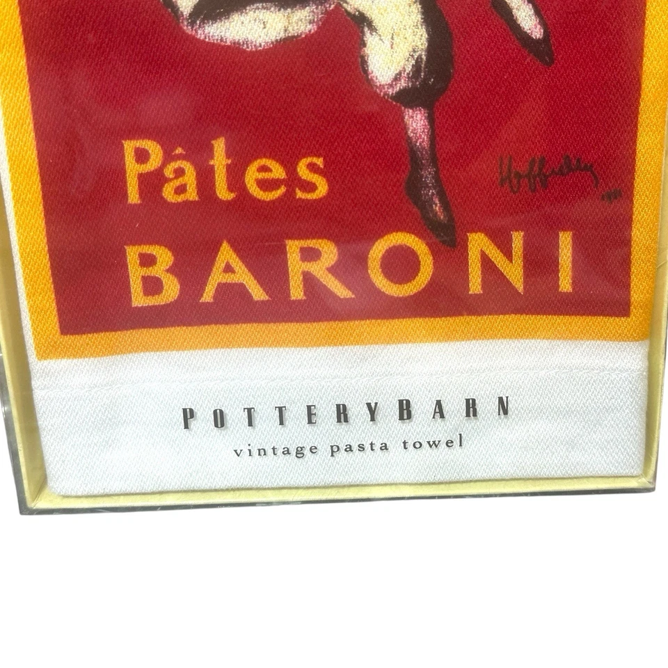 Pottery Barn Vintage Pasta Towels Pates Baroni Kitchen ~NIB - Image 2 of 4