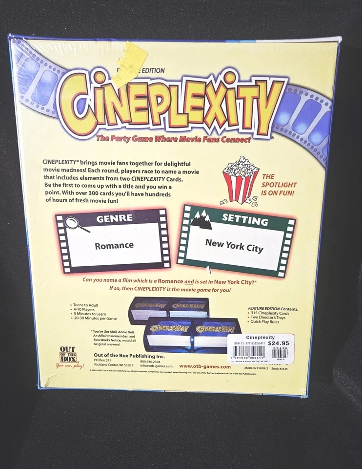 Cineplexity The Party Game Where Movie Fans Connect Fun At Game Night New Sealed - Image 2 of 4