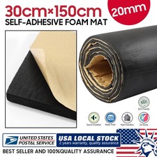 12" x 59" Black High Density Upholstery Foam Couch Mat Replacement Padding 4/5"