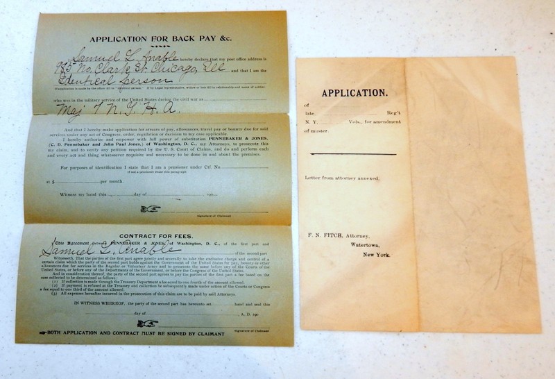 Post Civil War Documents (Belonging To Civil War Major Samuel L. Anable)