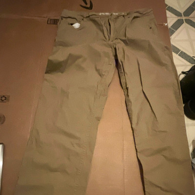 Smith's Workwear Women s Beige Canvas Work Pants 36x34 Cotton Blend S1102S