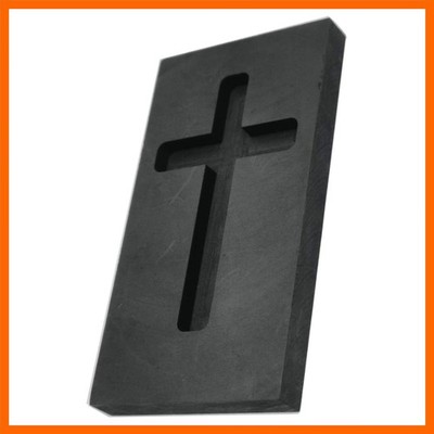 Cross Graphite Casting Ingot Mold Metal Refining Scrap Gold Silver Cross Mold
