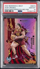 2024 BOWMAN UNIVERSITY BEST BOWMAN MASTERPIECES #BM19 AUDI CROOKS 5/5 PSA 10
