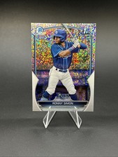 2023 Bowman Chrome Speckle Sparkle Refractor Ronny Simon /299 Tampa Bay Rays