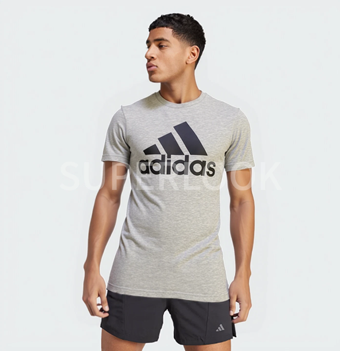 Vintage Rare 90s Adidas The Go-To Tee Mens M Tall Grey T-Shirt casual sport uni