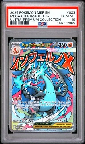 Mega Charizard X EX *PSA 10* Full Art *Phantasmal Flames UPC Promo* #23 *Pokemon