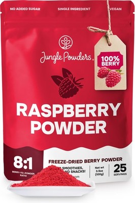 Raspberry Powder 3.5 Ounce Bag, Food Grade Powdered Unsweetened Freeze Dried ...