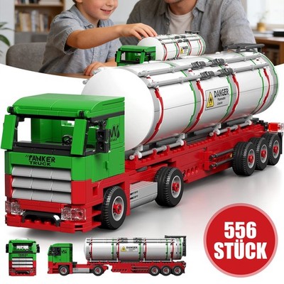 Tankwagen Bausteine Modellbausat Spielzeug MOC Truck Für Sammler Und Hobbyisten