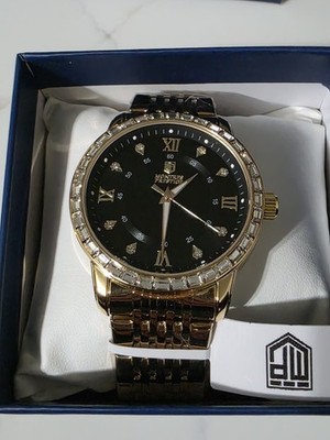Mpw-0238 Invicta Montress Prestige 45mm Steel Black Dial Gold Watch New